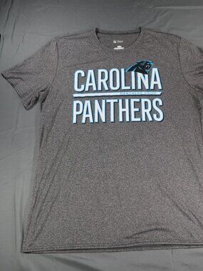 Carolina Panthers Men's Large Gray Short Sleeve Breathable Lightweight T-Shirt